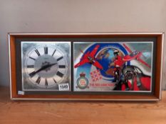 A vintage Red Arrows 21 years of displays wall clock COLLECT ONLY