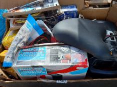 An air compressor, battery charger universal car spares etc., COLLECT ONLY.