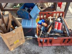 A box of jacks/pumps/spares etc., COLLECT ONLY.