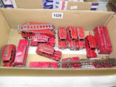 A quantity of Dinky fire engines