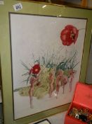 A framed and glazed Elwick fairy picture, COLLECT ONLY.