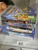 Three PS4 games, four PS3 games and a Play station game.