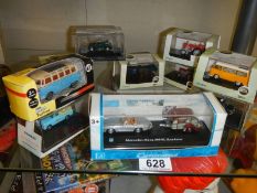 A quantity of Oxford diecast etc., including Cararama Mercedes with caravan.