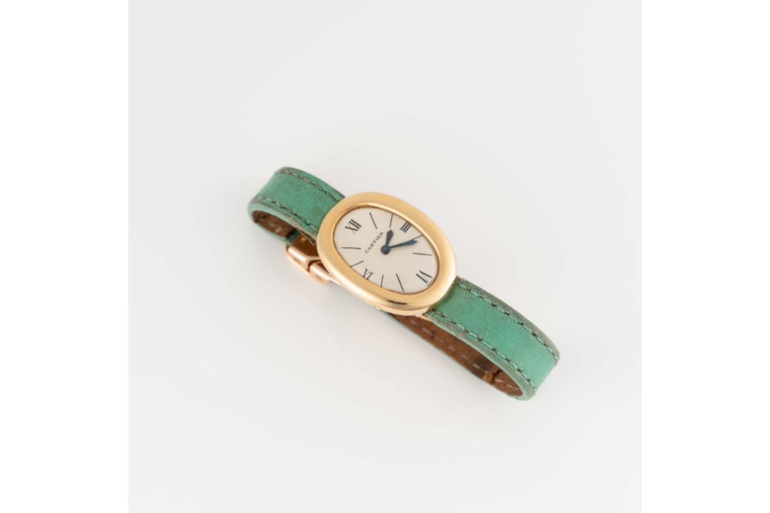 A RARE LADIES 18K SOLID GOLD CARTIER BAIGNOIRE BACK WIND WRIST WATCH CIRCA 1960 Movement: 15J, - Image 8 of 8