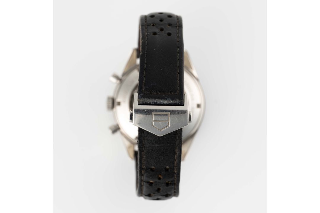 A GENTLEMAN'S SIZE STAINLESS STEEL TAG HEUER CARRERA AUTOMATIC CHRONOGRAPH WRIST WATCH CIRCA - Image 3 of 8