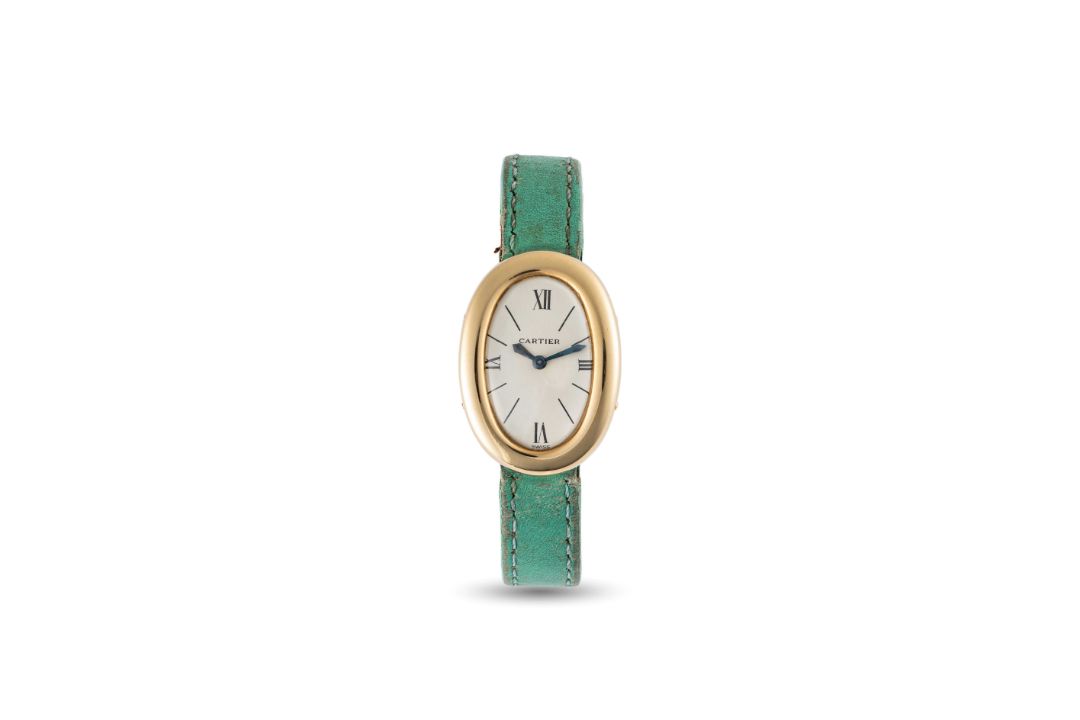 A RARE LADIES 18K SOLID GOLD CARTIER BAIGNOIRE BACK WIND WRIST WATCH CIRCA 1960 Movement: 15J, - Image 2 of 8
