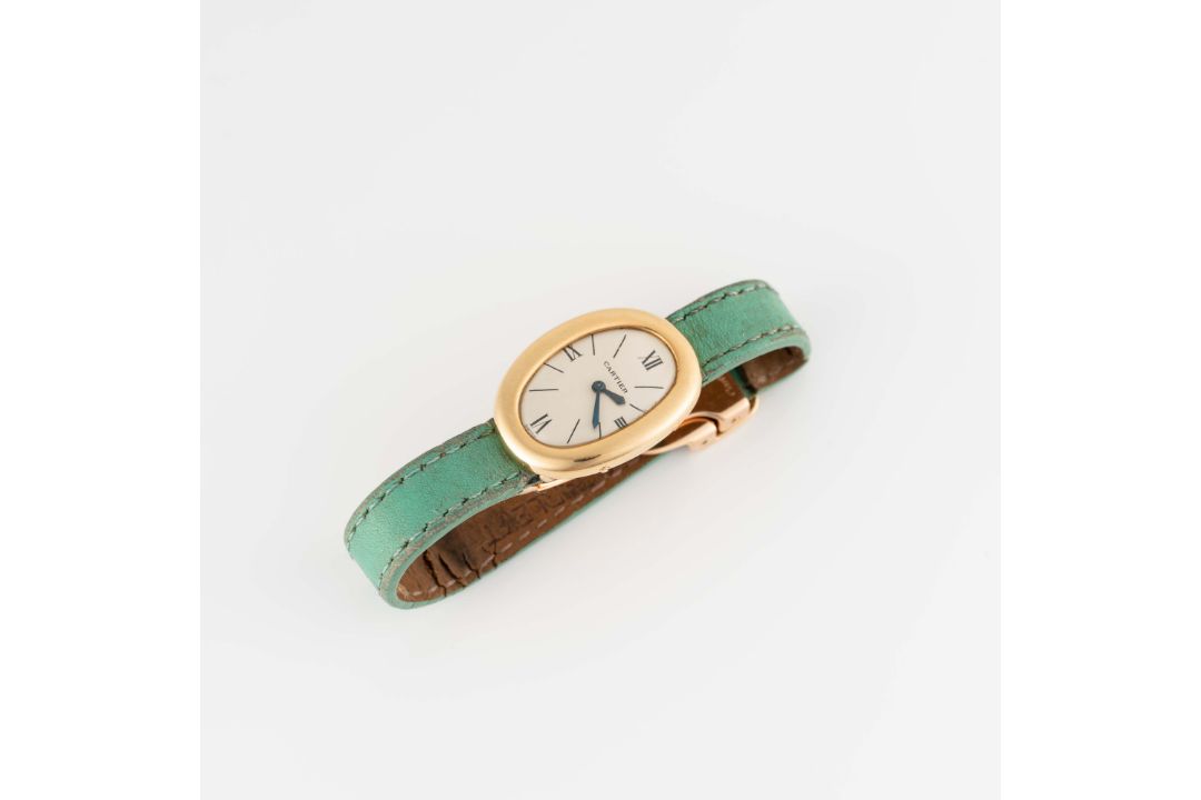 A RARE LADIES 18K SOLID GOLD CARTIER BAIGNOIRE BACK WIND WRIST WATCH CIRCA 1960 Movement: 15J, - Image 7 of 8