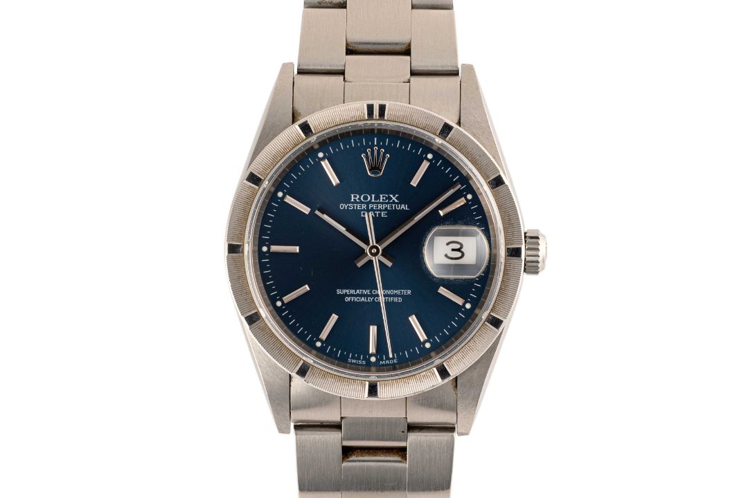 A GENTLEMAN'S SIZE STAINLESS STEEL ROLEX OYSTER PERPETUAL DATE BRACELET WATCH DATED 2005, REF. 15210 - Image 1 of 2
