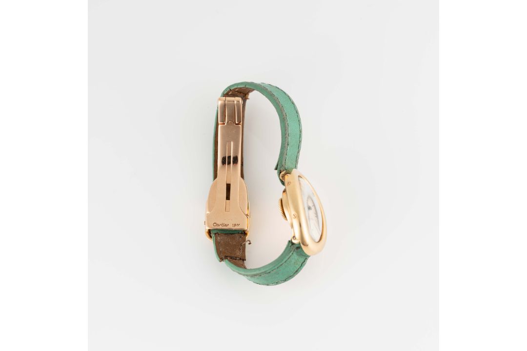 A RARE LADIES 18K SOLID GOLD CARTIER BAIGNOIRE BACK WIND WRIST WATCH CIRCA 1960 Movement: 15J, - Image 6 of 8
