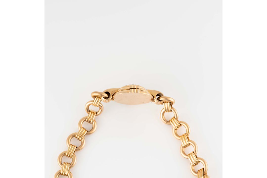 A RARE LADIES 18K SOLID GOLD CARTIER BRACELET WATCH CIRCA 1960s Movement: 17J, manual wind, cal. - Image 8 of 8
