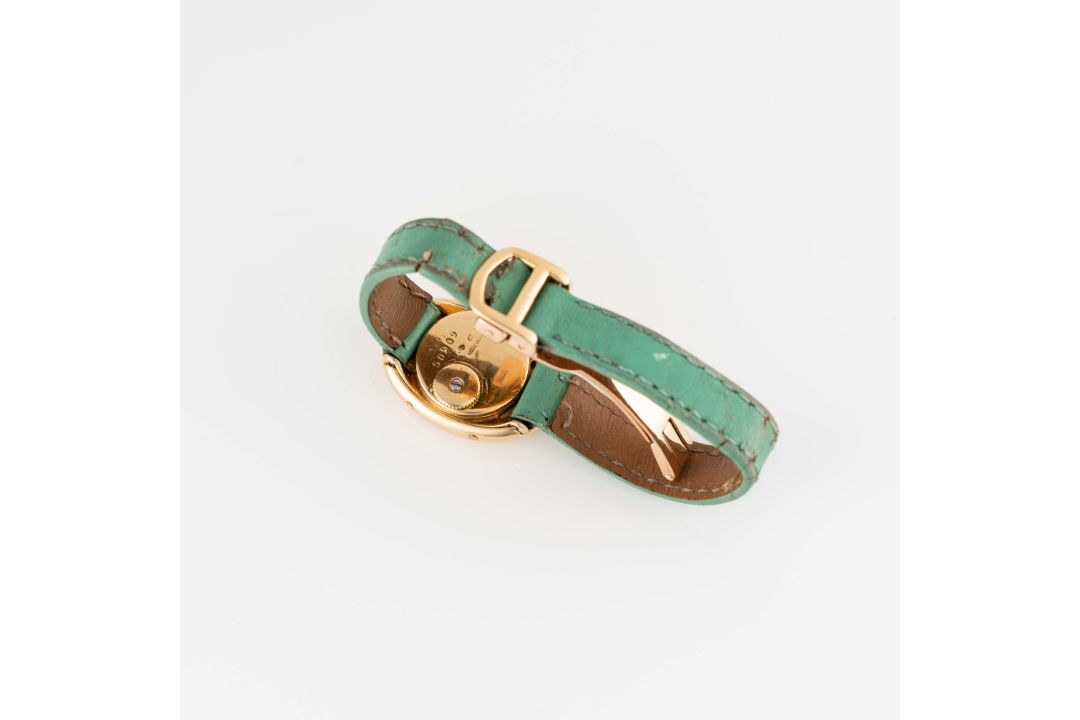 A RARE LADIES 18K SOLID GOLD CARTIER BAIGNOIRE BACK WIND WRIST WATCH CIRCA 1960 Movement: 15J, - Image 5 of 8
