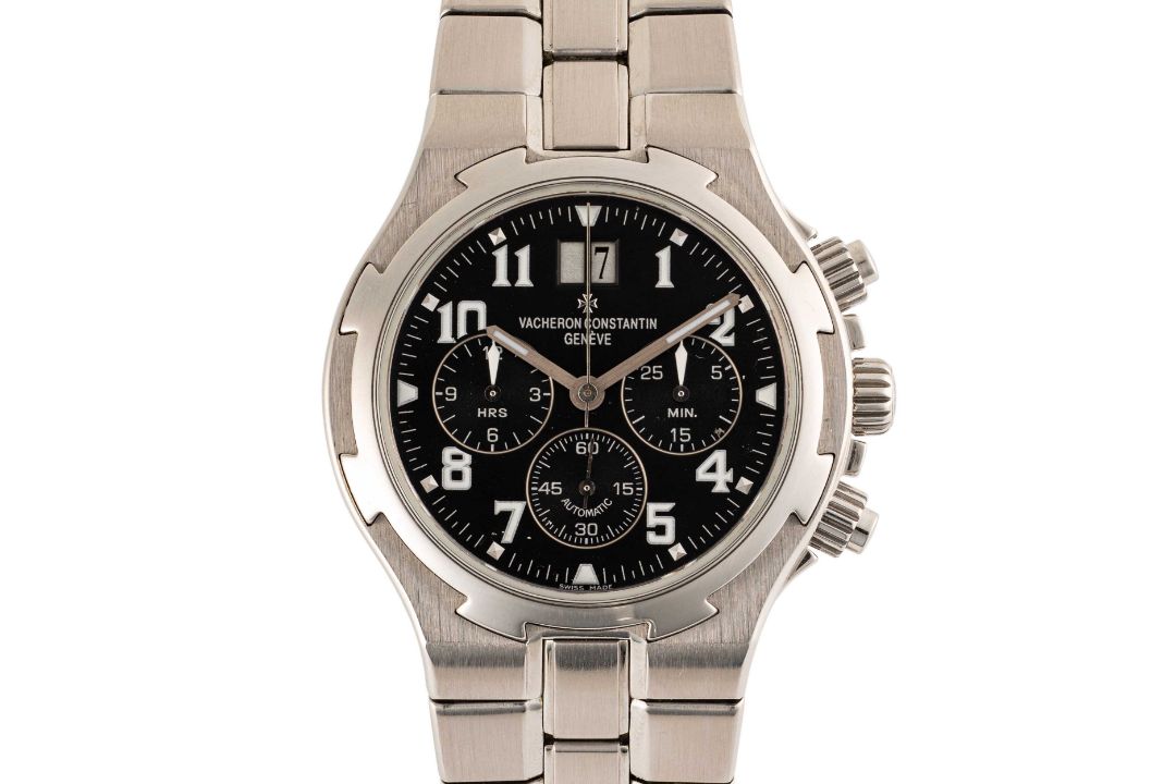 A GENTLEMAN'S SIZE STAINLESS STEEL VACHERON CONSTANTIN OVERSEAS AUTOMATIC CHRONOGRAPH BRACELET WATCH - Image 1 of 9