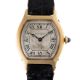 A RARE GENTLEMAN'S SIZE 18K SOLID GOLD CARTIER TORTUE WRIST WATCH CIRCA 1930s Movement: 18J, - Image 1 of 8