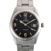 A RARE GENTLEMAN'S SIZE STAINLESS STEEL ROLEX TUDOR PRINCE OYSTERDATE RANGER BRACELET WATCH CIRCA