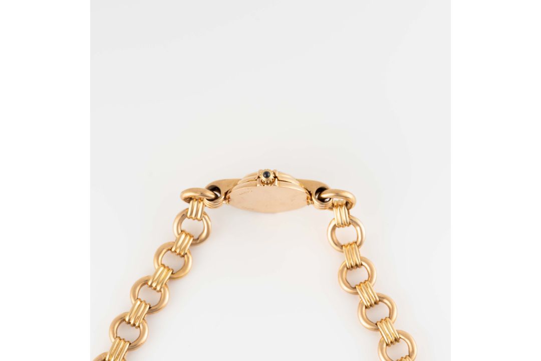A RARE LADIES 18K SOLID GOLD CARTIER BRACELET WATCH CIRCA 1960s Movement: 17J, manual wind, cal. - Image 7 of 8