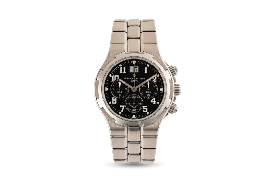 A GENTLEMAN'S SIZE STAINLESS STEEL VACHERON CONSTANTIN OVERSEAS AUTOMATIC CHRONOGRAPH BRACELET WATCH - Image 2 of 9