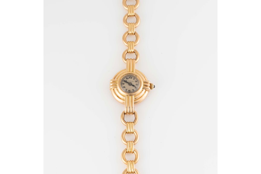 A RARE LADIES 18K SOLID GOLD CARTIER BRACELET WATCH CIRCA 1960s Movement: 17J, manual wind, cal. - Image 5 of 8