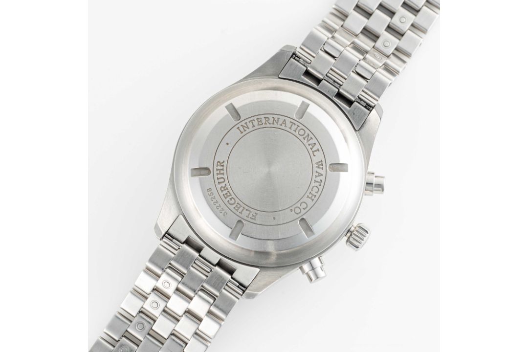 A GENTLEMAN'S SIZE STAINLESS STEEL IWC PILOT SPITFIRE AUTOMATIC CHRONOGRAPH BRACELET WATCH CIRCA - Image 4 of 8
