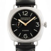 A GENTLEMAN'S SIZE STAINLESS STEEL PANERAI RADIOMIR 8 DAYS WRIST WATCH DATED 2006, REF. PAM00190