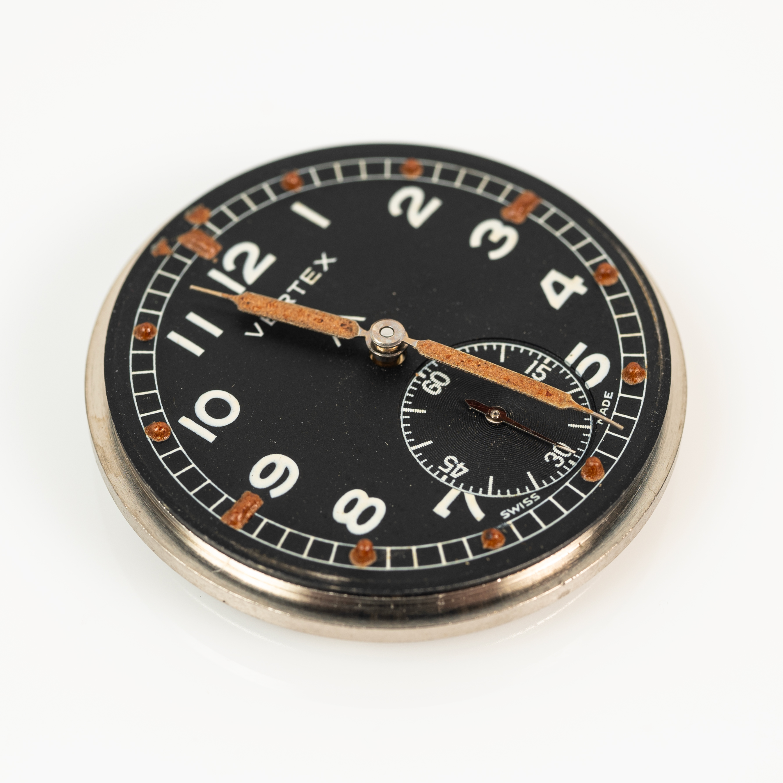 A GENTLEMAN'S BRITISH MILITARY VERTEX W.W.W. WRIST WATCH CIRCA 1945, PART OF THE "DIRTY DOZEN" - Image 10 of 10