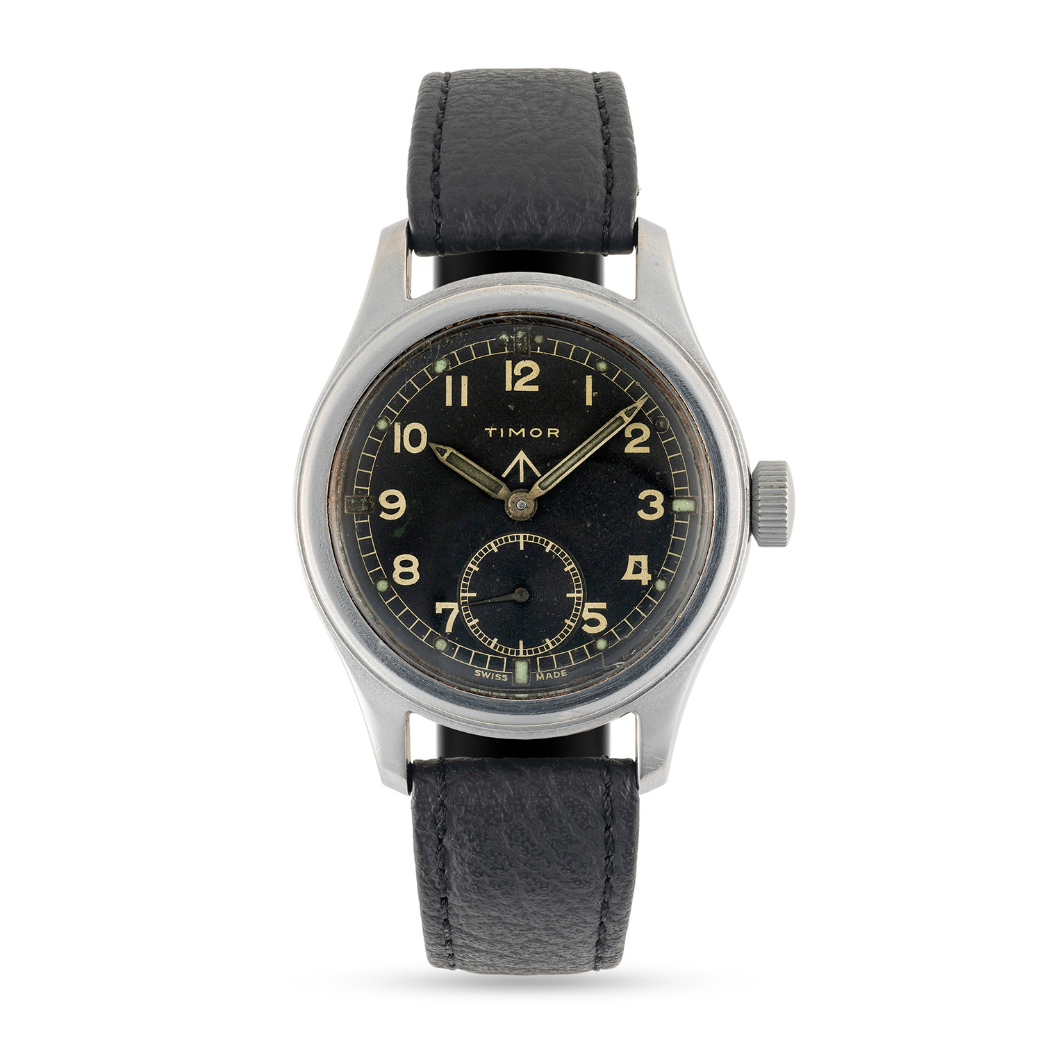 A GENTLEMAN'S STAINLESS STEEL BRITISH MILITARY TIMOR W.W.W. WRIST WATCH CIRCA 1945, PART OF THE " - Image 2 of 9