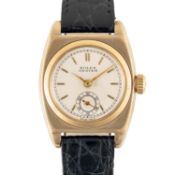 A GENTLEMAN'S SIZE 9CT SOLID GOLD ROLEX OYSTER VICEROY WRIST WATCH CIRCA 1940 Movement: 18J,