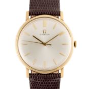 A GENTLEMAN'S SIZE 9CT SOLID GOLD OMEGA WRIST WATCH CIRCA 1960s, REF. 428.877 Movement: 17J,
