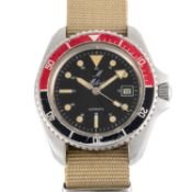 A GENTLEMAN'S STAINLESS STEEL M MILORD AUTOMATIC DIVERS WRIST WATCH CIRCA 1979 