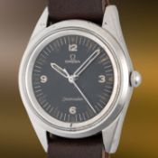 A RARE GENTLEMAN'S STAINLESS STEEL PAKISTAN AIR FORCE MILITARY OMEGA SEAMASTER 