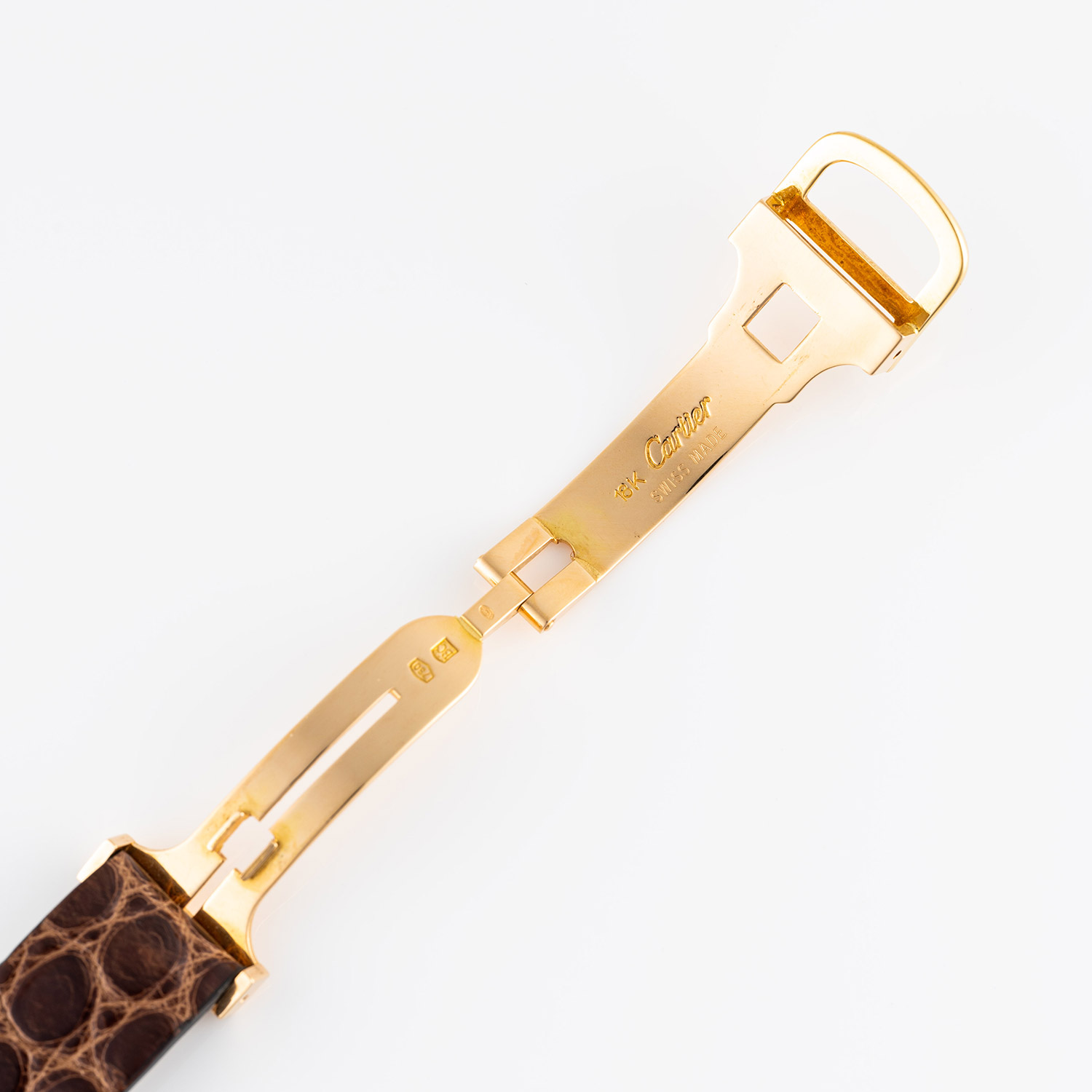 A RARE GENTLEMAN'S SIZE 18K SOLID GOLD CARTIER PARIS VENDOME AUTOMATIC WRIST WATCH CIRCA 1970s, REF. - Image 7 of 9