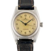 A GENTLEMAN'S SIZE STAINLESS STEEL ROLEX OYSTER PERPETUAL 