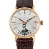 A VERY RARE GENTLEMAN'S SIZE GOLD PLATED ETERNA MATIC 1000 AUTOMATIC WRIST WATCH CIRCA 1970s,