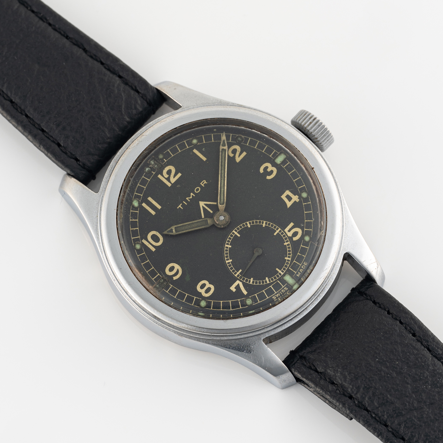 A GENTLEMAN'S STAINLESS STEEL BRITISH MILITARY TIMOR W.W.W. WRIST WATCH CIRCA 1945, PART OF THE " - Image 3 of 9