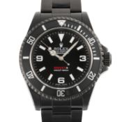 A GENTLEMAN'S CUSTOMISED PVD COATED STAINLESS STEEL BREVET PLUS ROLEX OYSTER PERPETUAL SUBMARINER