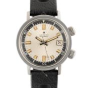 A GENTLEMAN'S SIZE STAINLESS STEEL HAMILTON 600 SUPER COMPRESSOR WRIST WATCH CIRCA 1969 Movement: