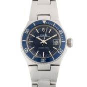 A LADIES STAINLESS STEEL ROLEX TUDOR PRINCESS OYSTERDATE CHRONO-TIME BRACELET WATCH CIRCA 1975, REF.