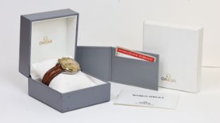 OMEGA SPEEDMASTER AUTOMATIC WINNERS TROPHY WATCH BOX AND GUARANTEE CIRCA 1993