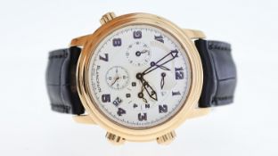 18CT BLANCPAIN LEMAN DUAL TIME REFERENCE 2041-3642M-53B