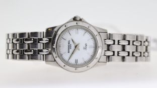 LADIES RAYMOND WEIL GENEVE TANGO REF 5790, approx 22mm mother of pearl dial, Dauphine hour