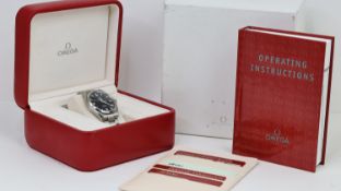 RARE OMEGA RAILMASTER 39 CO-AXIAL BOX AND PAPERS 2004 REFERENCE 2503.52.00