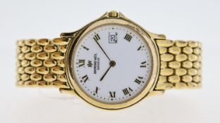 RAYMOND WEIL GENEVE REF 5568, approx 32mm white dial, Roman Numeral hour markers, date aperture at 3