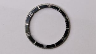 vintage 1950s rolex submariner red triangle insert and bezel