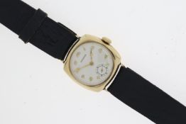 LONGINES 9CT CUSHION CASED 11.84N MANUAL WIND WATCH