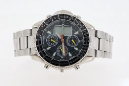 SEKONDA WORLD TIMER CHRONOGRAPH QUARTZ WATCH REFERENCE 03710