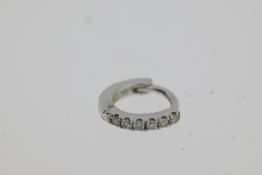 Hallmarked 375/9ct, diamond set