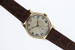 Vintage Longines 9ct Roman numerals 9ct yellow gold Manual Wind