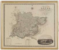 GREENWOOD: Essex. Map of the County of Essex,