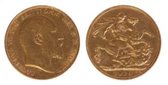 Coins, Great Britain, Edward VII (1901-1910),