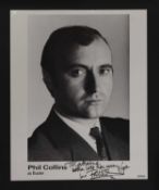 Phil Collins: autograph on promo card,