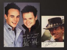 AUTOGRAPH PHOTOS & FLYERS (mainly Male Actors, Directors, Authors, etc.),